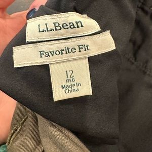 LL BEAN SIZE 12 favorite fit khaki